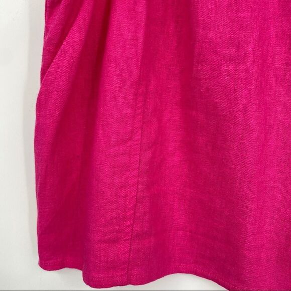 🐇 BP Crop Top Shirt Blouse Ruffle Sleeve Pink Medium - Picture 4 of 8